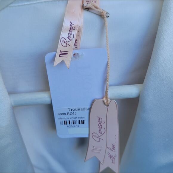 NK Imode NK Romance Trousseau Monica Short White Bridal Robe Small - Picture 9 of 10